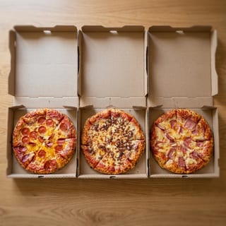 3 Medium 2 topping and 2 one liters fountain pepsi