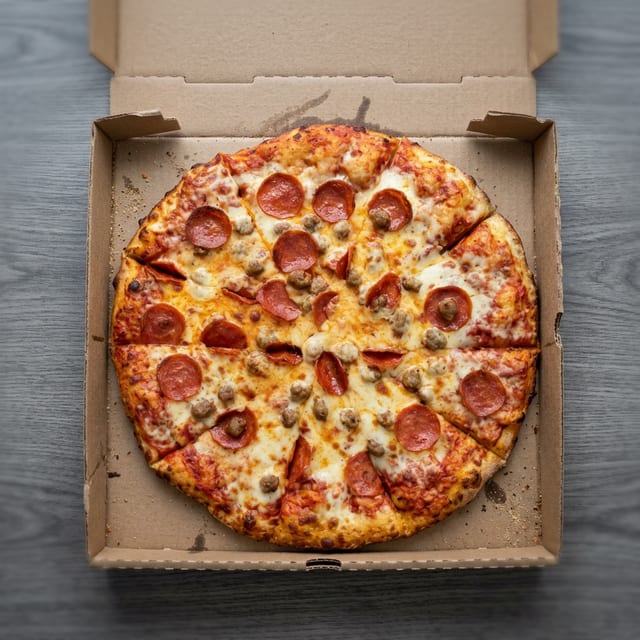 Large Pizza on the go.